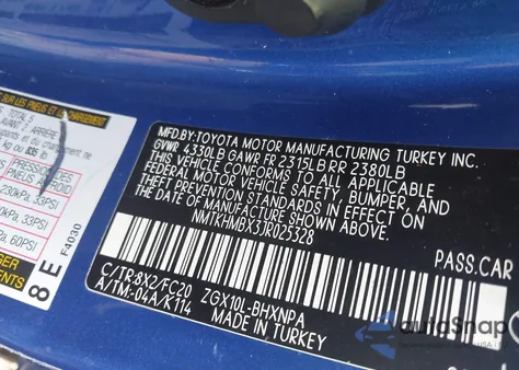2018 Toyota C-Hr Xle Premium from USA, damaged, VIN NMTKHMBX3JR025328